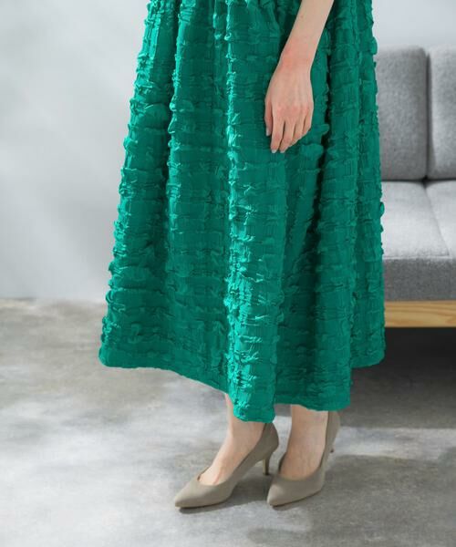 URBAN RESEARCH ROSSO / アーバンリサーチ ロッソ ワンピース | バックリボンジャガードフォルムワンピース | 詳細12