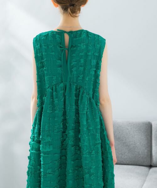 URBAN RESEARCH ROSSO / アーバンリサーチ ロッソ ワンピース | バックリボンジャガードフォルムワンピース | 詳細13