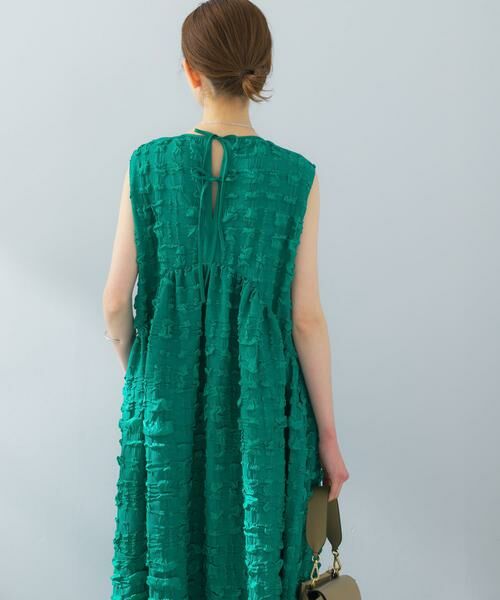 URBAN RESEARCH ROSSO / アーバンリサーチ ロッソ ワンピース | バックリボンジャガードフォルムワンピース | 詳細3