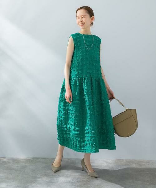 URBAN RESEARCH ROSSO / アーバンリサーチ ロッソ ワンピース | バックリボンジャガードフォルムワンピース | 詳細4