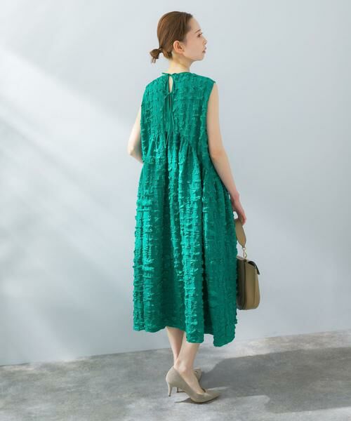 URBAN RESEARCH ROSSO / アーバンリサーチ ロッソ ワンピース | バックリボンジャガードフォルムワンピース | 詳細6