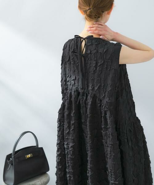URBAN RESEARCH ROSSO / アーバンリサーチ ロッソ ワンピース | バックリボンジャガードフォルムワンピース | 詳細20