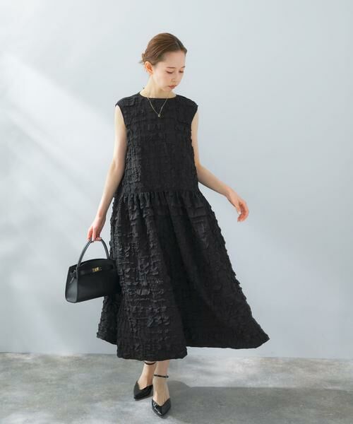 URBAN RESEARCH ROSSO / アーバンリサーチ ロッソ ワンピース | バックリボンジャガードフォルムワンピース | 詳細22