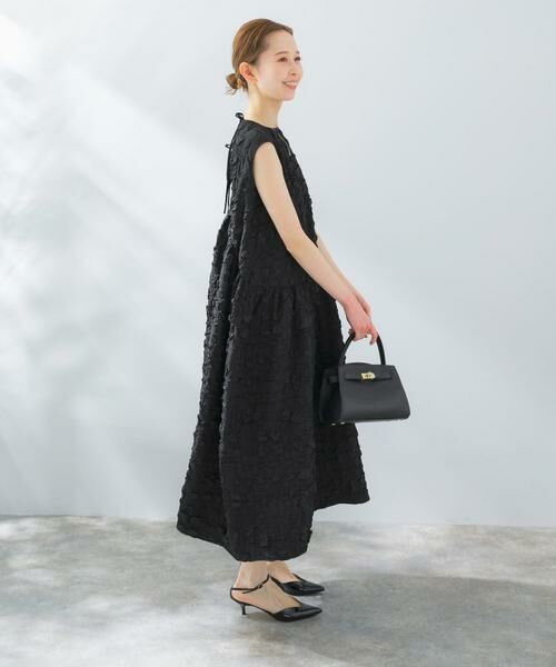 URBAN RESEARCH ROSSO / アーバンリサーチ ロッソ ワンピース | バックリボンジャガードフォルムワンピース | 詳細24