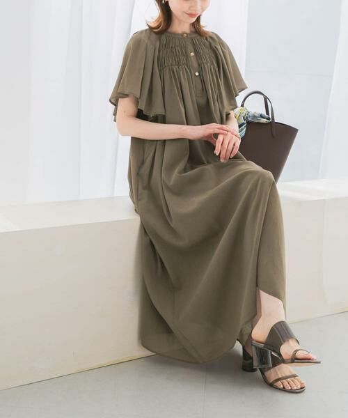 URBAN RESEARCH ROSSO / アーバンリサーチ ロッソ ワンピース | フレアスリーブウエストベルトワンピース | 詳細4