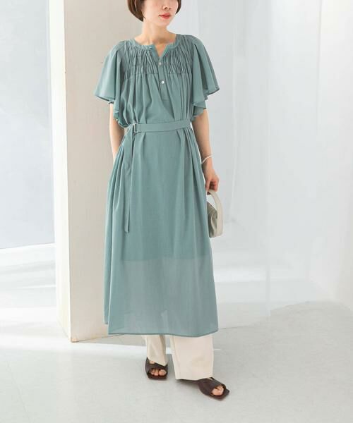 URBAN RESEARCH ROSSO / アーバンリサーチ ロッソ ワンピース | フレアスリーブウエストベルトワンピース | 詳細12