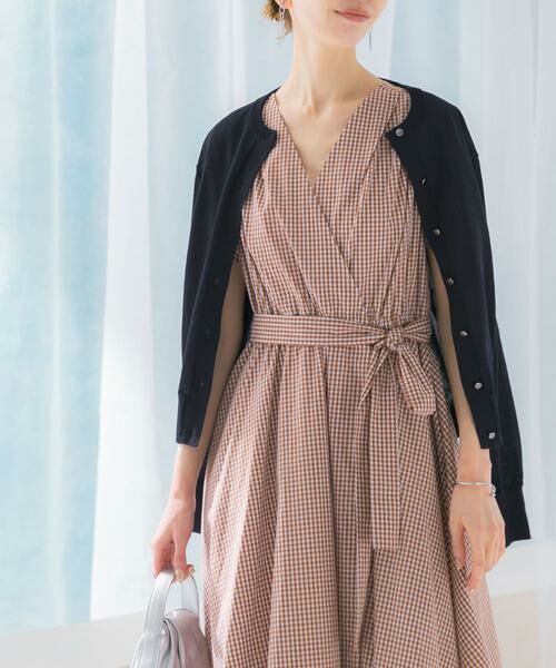 URBAN RESEARCH ROSSO / アーバンリサーチ ロッソ ワンピース | ギンガムカシュクールワンピース | 詳細2
