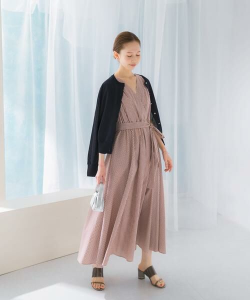 URBAN RESEARCH ROSSO / アーバンリサーチ ロッソ ワンピース | ギンガムカシュクールワンピース | 詳細4