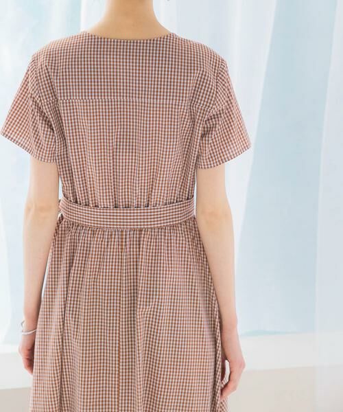 URBAN RESEARCH ROSSO / アーバンリサーチ ロッソ ワンピース | ギンガムカシュクールワンピース | 詳細9