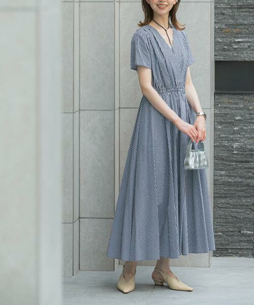 URBAN RESEARCH ROSSO / アーバンリサーチ ロッソ ワンピース | ギンガムカシュクールワンピース | 詳細19