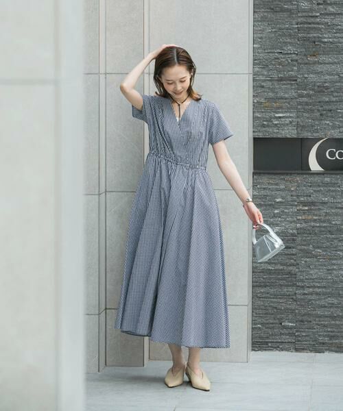 URBAN RESEARCH ROSSO / アーバンリサーチ ロッソ ワンピース | ギンガムカシュクールワンピース | 詳細20