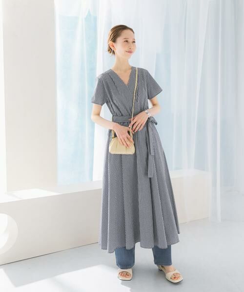 URBAN RESEARCH ROSSO / アーバンリサーチ ロッソ ワンピース | ギンガムカシュクールワンピース | 詳細23