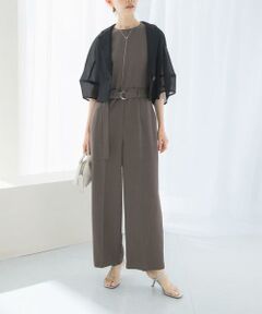 URBAN RESEARCH ROSSO / アーバンリサーチ ロッソ サロペット・オールインワン | ベルト付サマーツイードオールインワン