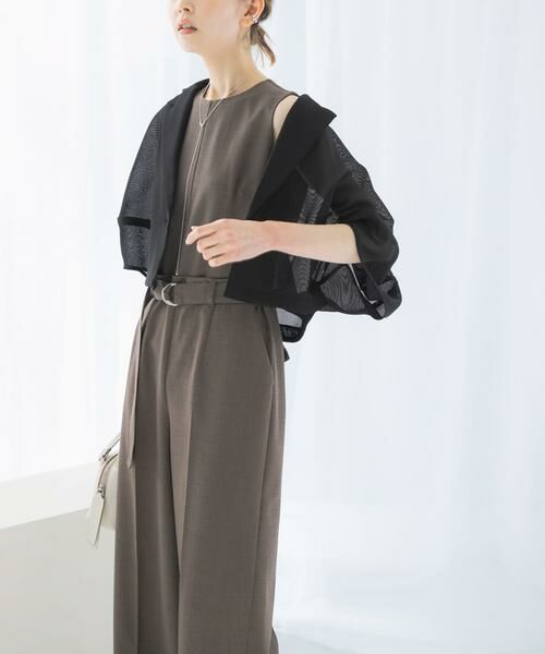 URBAN RESEARCH ROSSO / アーバンリサーチ ロッソ サロペット・オールインワン | ベルト付サマーツイードオールインワン | 詳細2