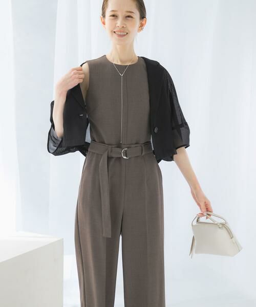 URBAN RESEARCH ROSSO / アーバンリサーチ ロッソ サロペット・オールインワン | ベルト付サマーツイードオールインワン | 詳細3