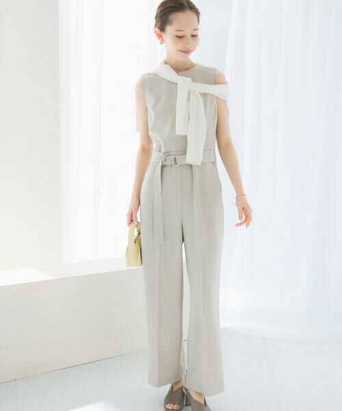 URBAN RESEARCH ROSSO / アーバンリサーチ ロッソ サロペット・オールインワン | ベルト付サマーツイードオールインワン | 詳細30