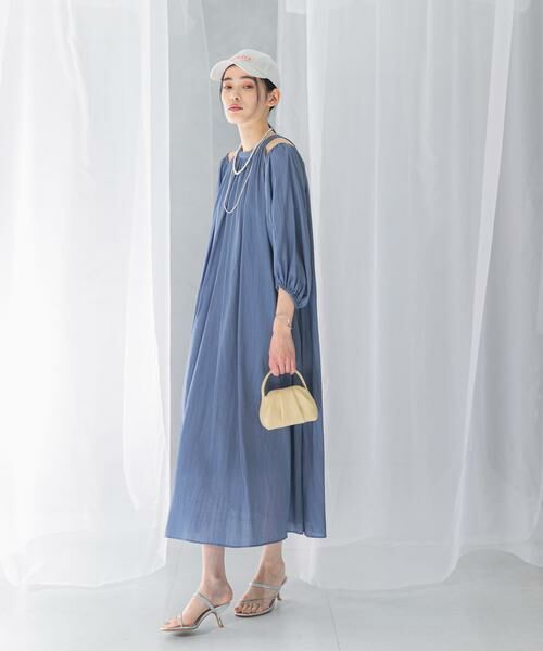 URBAN RESEARCH ROSSO / アーバンリサーチ ロッソ ワンピース | リネンライク2wayオフショルワンピース | 詳細1