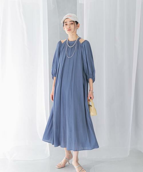 URBAN RESEARCH ROSSO / アーバンリサーチ ロッソ ワンピース | リネンライク2wayオフショルワンピース | 詳細2