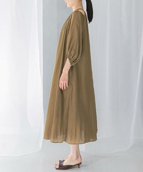 URBAN RESEARCH ROSSO / アーバンリサーチ ロッソ ワンピース | リネンライク2wayオフショルワンピース | 詳細24