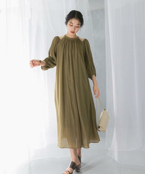 URBAN RESEARCH ROSSO / アーバンリサーチ ロッソ ワンピース | リネンライク2wayオフショルワンピース | 詳細16