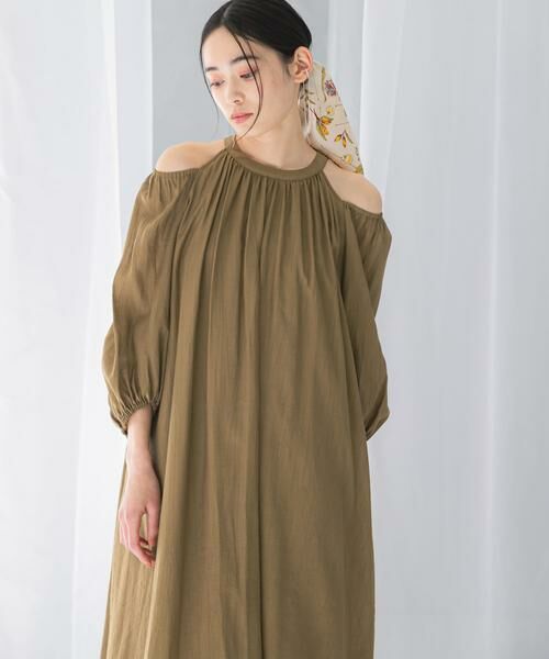 URBAN RESEARCH ROSSO / アーバンリサーチ ロッソ ワンピース | リネンライク2wayオフショルワンピース | 詳細17