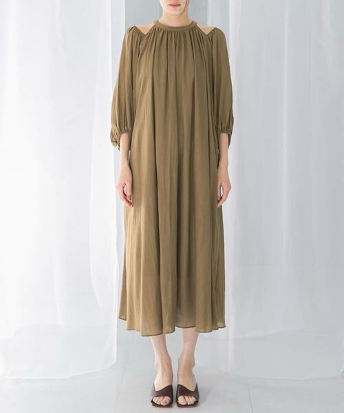 URBAN RESEARCH ROSSO / アーバンリサーチ ロッソ ワンピース | リネンライク2wayオフショルワンピース | 詳細23