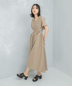 URBAN RESEARCH ROSSO / アーバンリサーチ ロッソ ワンピース | オープンカラーベルト付ワンピース