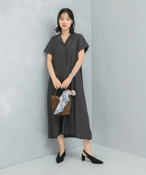 URBAN RESEARCH ROSSO / アーバンリサーチ ロッソ ワンピース | オープンカラーベルト付ワンピース | 詳細1