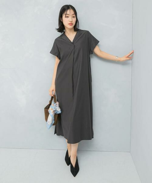 URBAN RESEARCH ROSSO / アーバンリサーチ ロッソ ワンピース | オープンカラーベルト付ワンピース | 詳細2