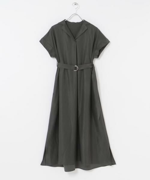 URBAN RESEARCH ROSSO / アーバンリサーチ ロッソ ワンピース | オープンカラーベルト付ワンピース | 詳細3