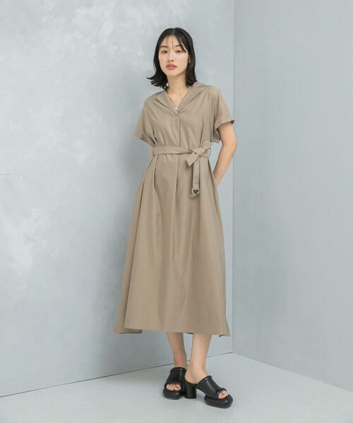 URBAN RESEARCH ROSSO / アーバンリサーチ ロッソ ワンピース | オープンカラーベルト付ワンピース | 詳細5