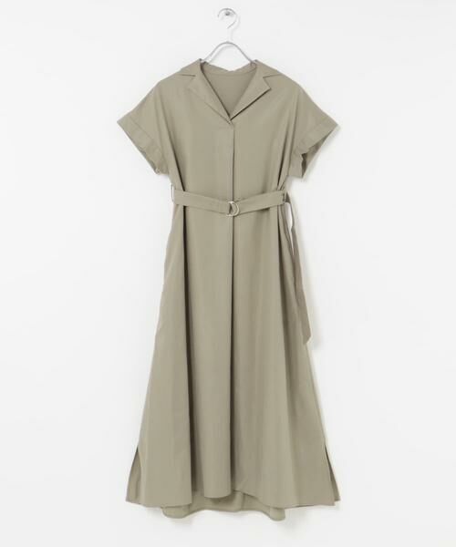 URBAN RESEARCH ROSSO / アーバンリサーチ ロッソ ワンピース | オープンカラーベルト付ワンピース | 詳細14