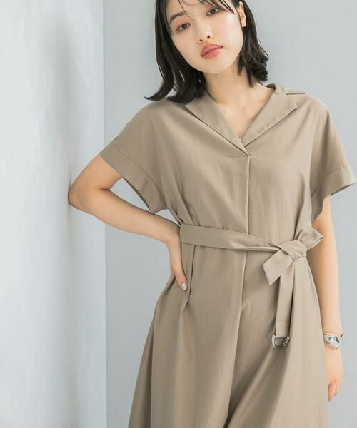 URBAN RESEARCH ROSSO / アーバンリサーチ ロッソ ワンピース | オープンカラーベルト付ワンピース | 詳細6