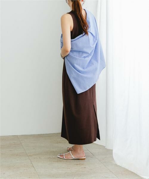 URBAN RESEARCH ROSSO / アーバンリサーチ ロッソ ワンピース | 『UR TECH ひやサラクール』F by ROSSO　アメスリコクーンワンピース | 詳細3