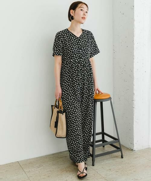 URBAN RESEARCH ROSSO / アーバンリサーチ ロッソ サロペット・オールインワン | F by ROSSO フラワープリントオールインワン | 詳細10