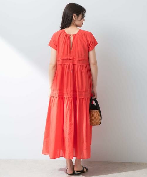 URBAN RESEARCH ROSSO / アーバンリサーチ ロッソ ワンピース | F by ROSSO　コットンボイルタックティアードワンピース | 詳細4