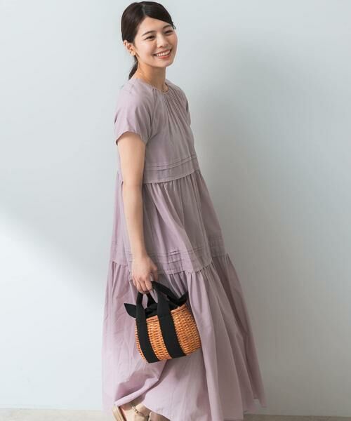 URBAN RESEARCH ROSSO / アーバンリサーチ ロッソ ワンピース | F by ROSSO　コットンボイルタックティアードワンピース | 詳細14