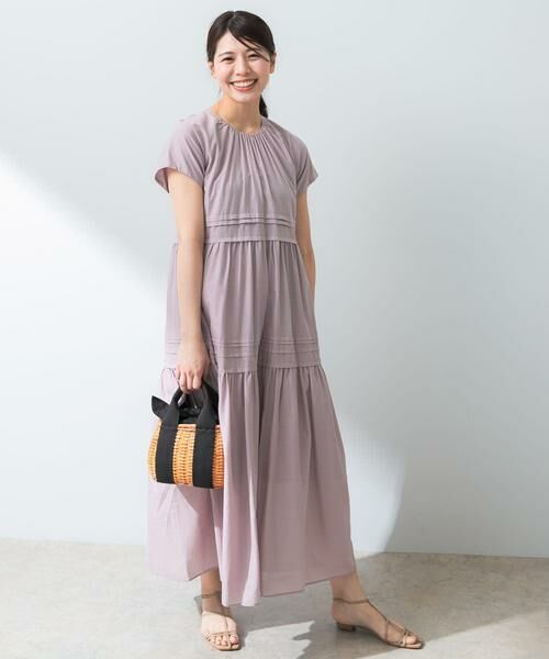 URBAN RESEARCH ROSSO / アーバンリサーチ ロッソ ワンピース | F by ROSSO　コットンボイルタックティアードワンピース | 詳細15