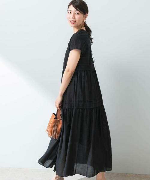 URBAN RESEARCH ROSSO / アーバンリサーチ ロッソ ワンピース | F by ROSSO　コットンボイルタックティアードワンピース | 詳細25