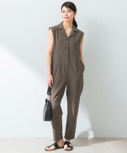 URBAN RESEARCH ROSSO / アーバンリサーチ ロッソ サロペット・オールインワン | 『UR TECH DRYLUXE』F by ROSSO オープンカラーオールインワン | 詳細2