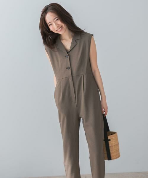 URBAN RESEARCH ROSSO / アーバンリサーチ ロッソ サロペット・オールインワン | 『UR TECH DRYLUXE』F by ROSSO オープンカラーオールインワン | 詳細4