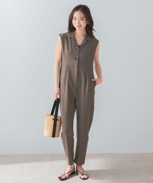 URBAN RESEARCH ROSSO / アーバンリサーチ ロッソ サロペット・オールインワン | 『UR TECH DRYLUXE』F by ROSSO オープンカラーオールインワン | 詳細7