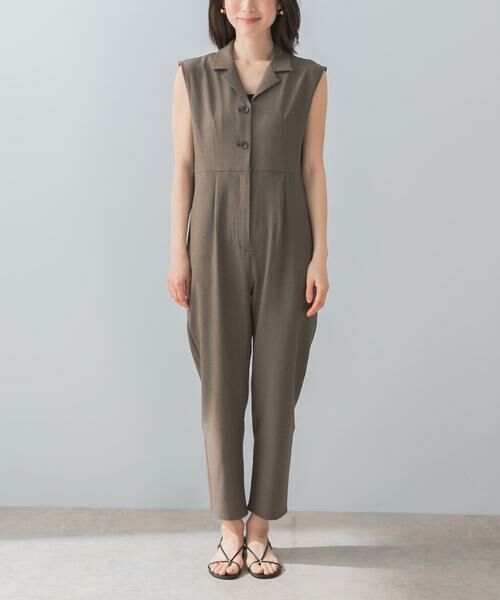 URBAN RESEARCH ROSSO / アーバンリサーチ ロッソ サロペット・オールインワン | 『UR TECH DRYLUXE』F by ROSSO オープンカラーオールインワン | 詳細8