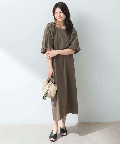 URBAN RESEARCH ROSSO / アーバンリサーチ ロッソ ワンピース | F by ROSSO　コットンスラブパフスリーブワンピース | 詳細2