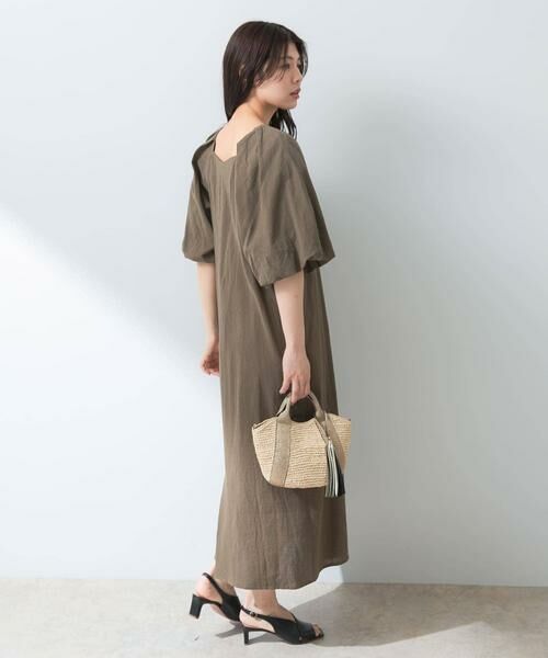 URBAN RESEARCH ROSSO / アーバンリサーチ ロッソ ワンピース | F by ROSSO　コットンスラブパフスリーブワンピース | 詳細3