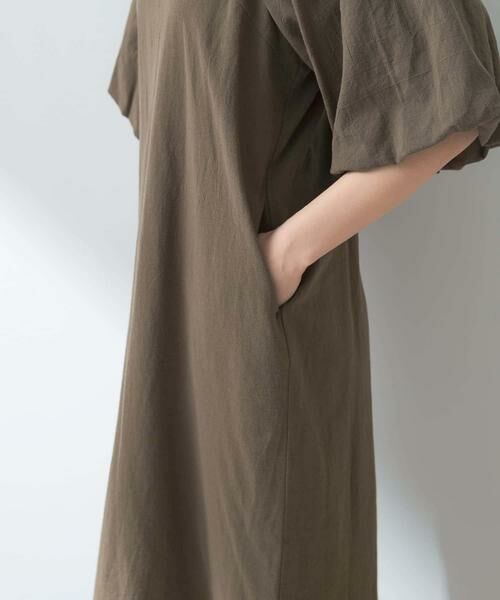 URBAN RESEARCH ROSSO / アーバンリサーチ ロッソ ワンピース | F by ROSSO　コットンスラブパフスリーブワンピース | 詳細5