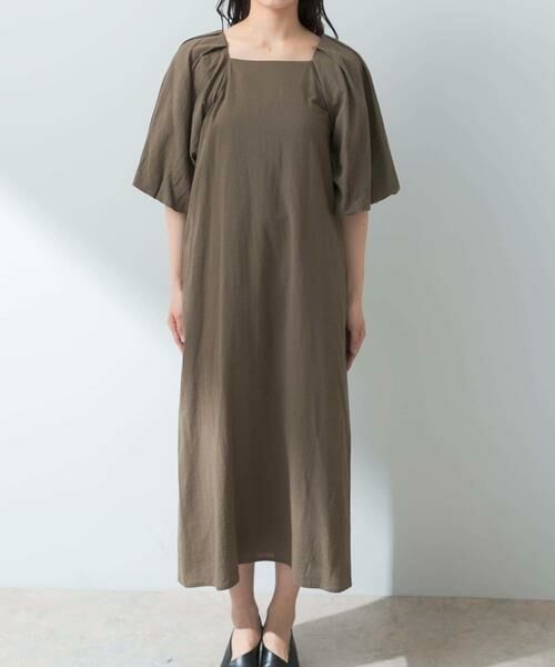 URBAN RESEARCH ROSSO / アーバンリサーチ ロッソ ワンピース | F by ROSSO　コットンスラブパフスリーブワンピース | 詳細7