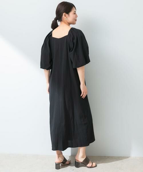 URBAN RESEARCH ROSSO / アーバンリサーチ ロッソ ワンピース | F by ROSSO　コットンスラブパフスリーブワンピース | 詳細12