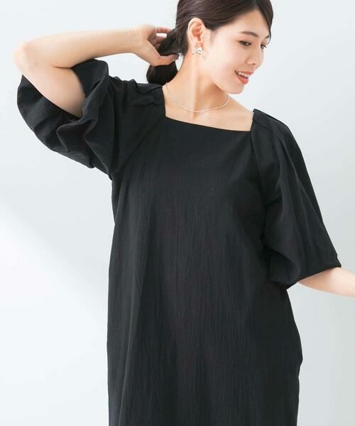 URBAN RESEARCH ROSSO / アーバンリサーチ ロッソ ワンピース | F by ROSSO　コットンスラブパフスリーブワンピース | 詳細13