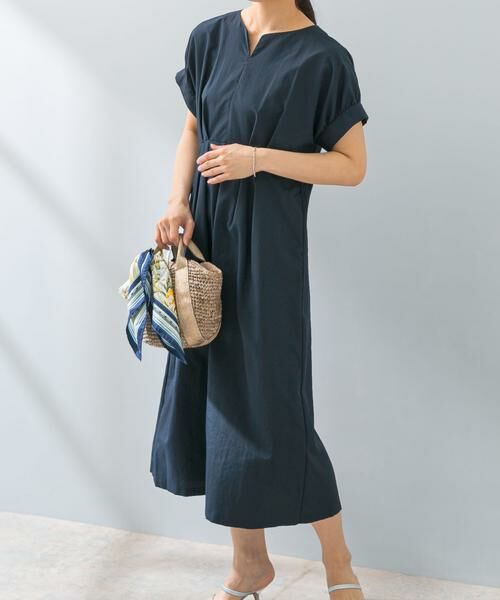 URBAN RESEARCH ROSSO / アーバンリサーチ ロッソ ワンピース | F by ROSSO　撥水ウエストマークドルマンワンピース | 詳細1